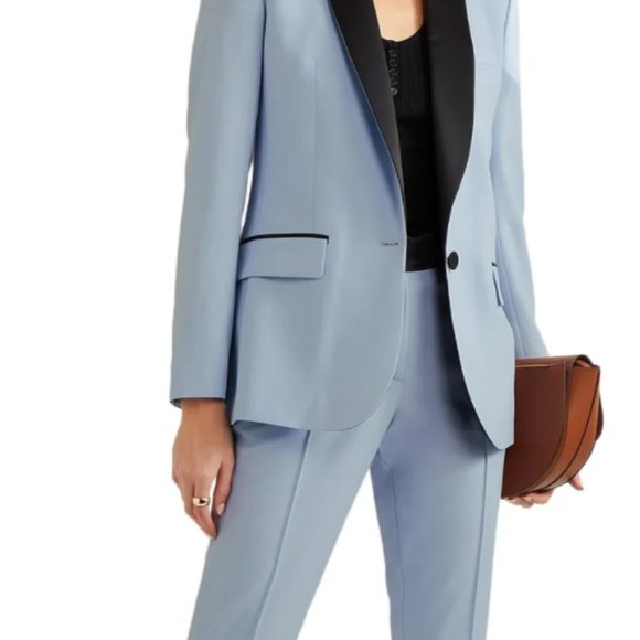 RACIL JAMES WOOL SATIN SUIT - Picture 2 of 12